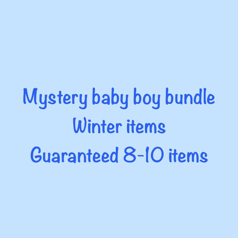 Mystery Baby Boy Winter Bundle